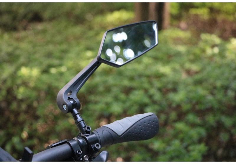 New Scratch Resistant Glass Lens Rear View Mirror Bike Cycling Clear Wide Range Back Sight Rearview Reflector Adjustable Handlebar Rotatable Bicycle Rear View Glass Mirror Wide Angle Acrylic Safety Mirror New Scratch Resistant Glass Lens - UrbanCycling.com
