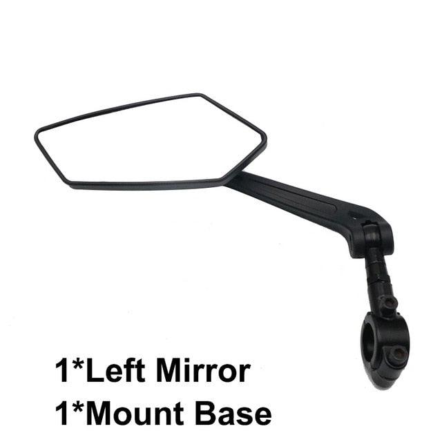 New Scratch Resistant Glass Lens Rear View Mirror Bike Cycling Clear Wide Range Back Sight Rearview Reflector Adjustable Handlebar Rotatable Bicycle Rear View Glass Mirror Wide Angle Acrylic Safety Mirror New Scratch Resistant Glass Lens - UrbanCycling.com