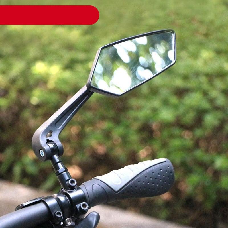 New Scratch Resistant Glass Lens Rear View Mirror Bike Cycling Clear Wide Range Back Sight Rearview Reflector Adjustable Handlebar Rotatable Bicycle Rear View Glass Mirror Wide Angle Acrylic Safety Mirror New Scratch Resistant Glass Lens - UrbanCycling.com