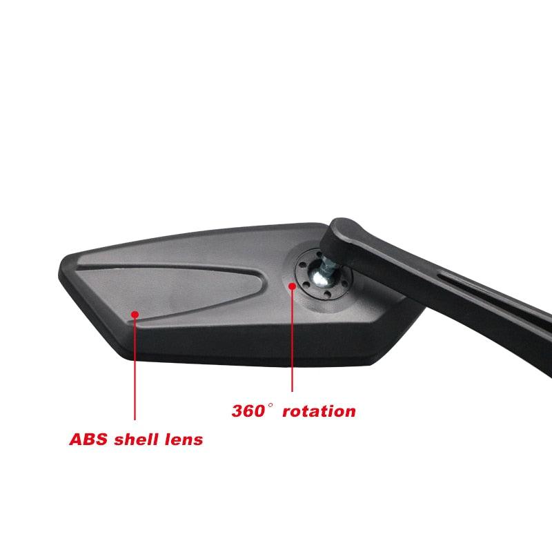 New Scratch Resistant Glass Lens Rear View Mirror Bike Cycling Clear Wide Range Back Sight Rearview Reflector Adjustable Handlebar Rotatable Bicycle Rear View Glass Mirror Wide Angle Acrylic Safety Mirror New Scratch Resistant Glass Lens - UrbanCycling.com