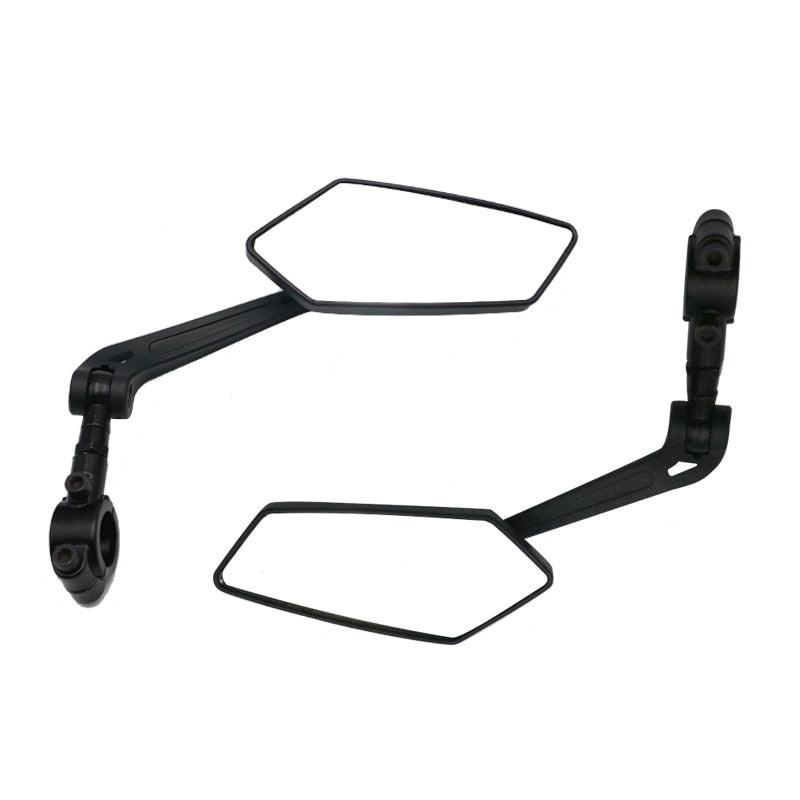New Scratch Resistant Glass Lens Rear View Mirror Bike Cycling Clear Wide Range Back Sight Rearview Reflector Adjustable Handlebar Rotatable Bicycle Rear View Glass Mirror Wide Angle Acrylic Safety Mirror New Scratch Resistant Glass Lens - UrbanCycling.com