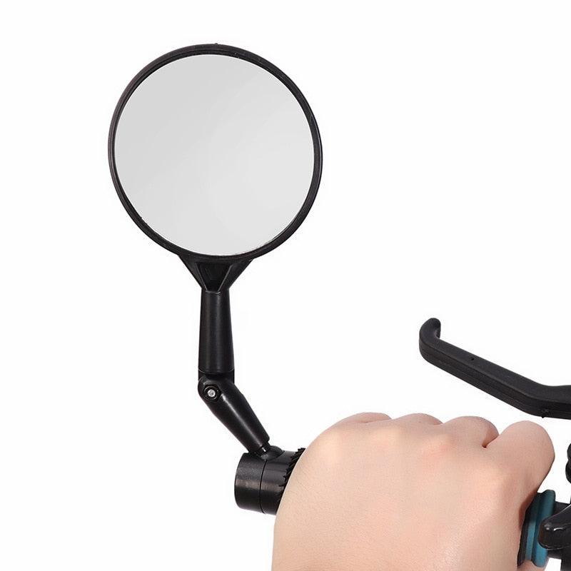 New Universal Rotate Bike Rearview Mirror Unique Bicycle Handlebar Mounted Convex Rear View Mirror Adjustable Full Rotatable Rearview Bicycle Mirrors Wide Angle Acrylic Convex Cycling Safety Mirror For Road Bike - UrbanCycling.com