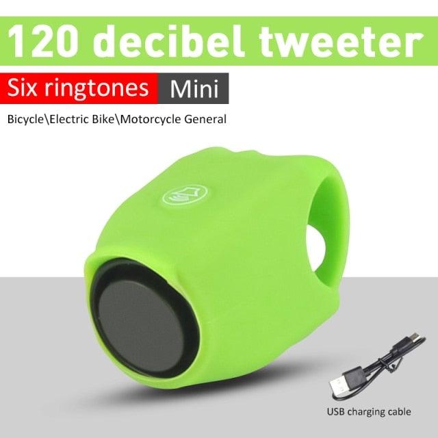 New USB Rechargeable Battery Bicycle Bell 120db Waterproof Cycling Bike Bells Electric Horn Mini Portable Cycling Handlebar Bell Electra Bike Bell Electric Cycling Bells Horn Loud Bicycle Horns Water - Resistant Sound Modes Bike Bells - UrbanCycling.com