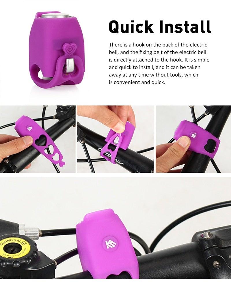 New USB Rechargeable Battery Bicycle Bell 120db Waterproof Cycling Bike Bells Electric Horn Mini Portable Cycling Handlebar Bell Electra Bike Bell Electric Cycling Bells Horn Loud Bicycle Horns Water - Resistant Sound Modes Bike Bells - UrbanCycling.com