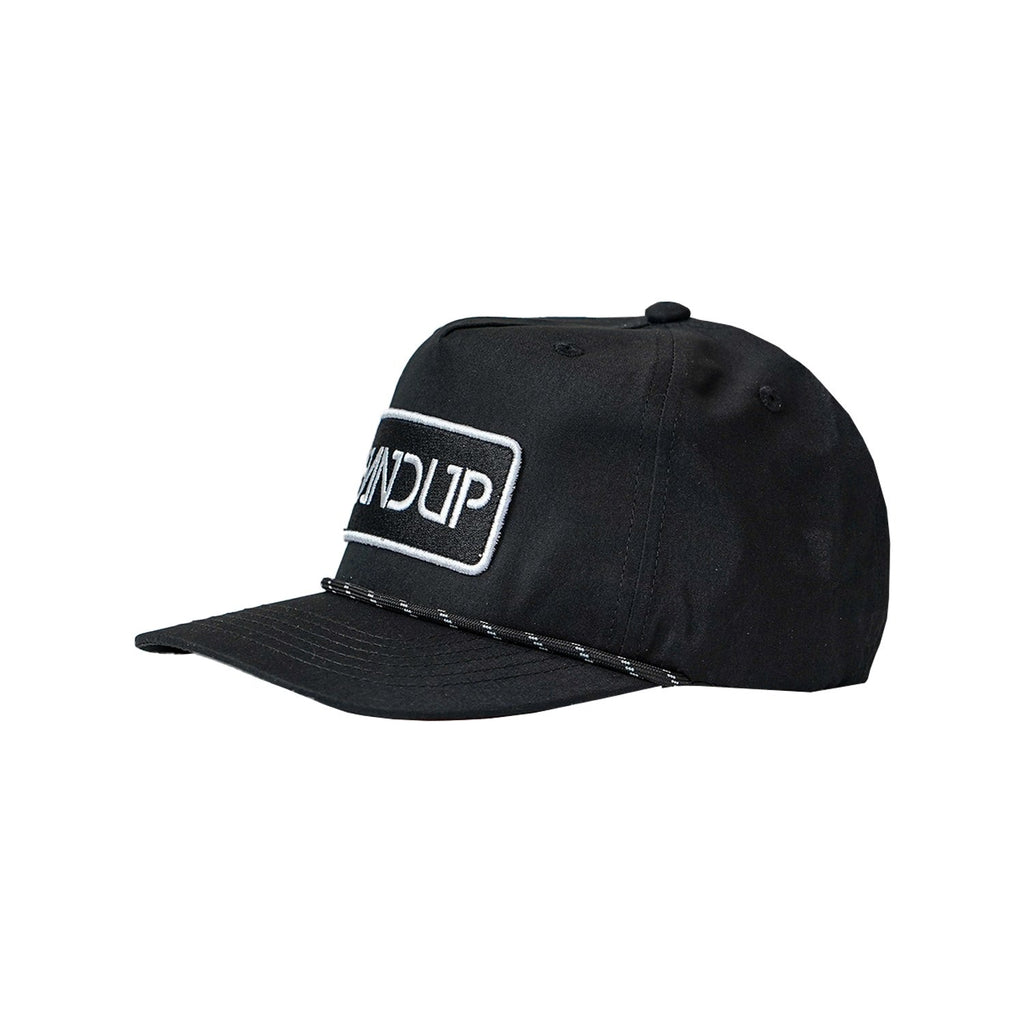 Pinch Front Rope Hat - Black Logo - UrbanCycling.com