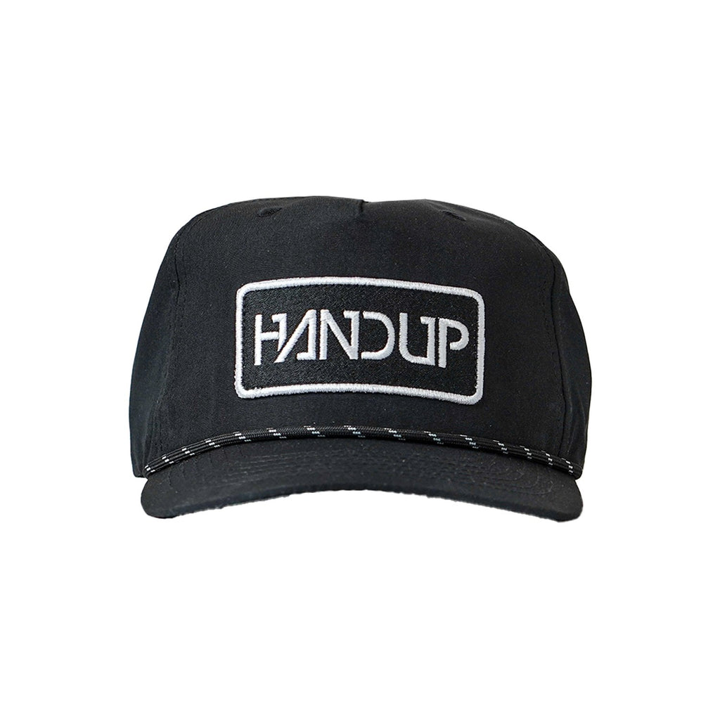 Pinch Front Rope Hat - Black Logo - UrbanCycling.com