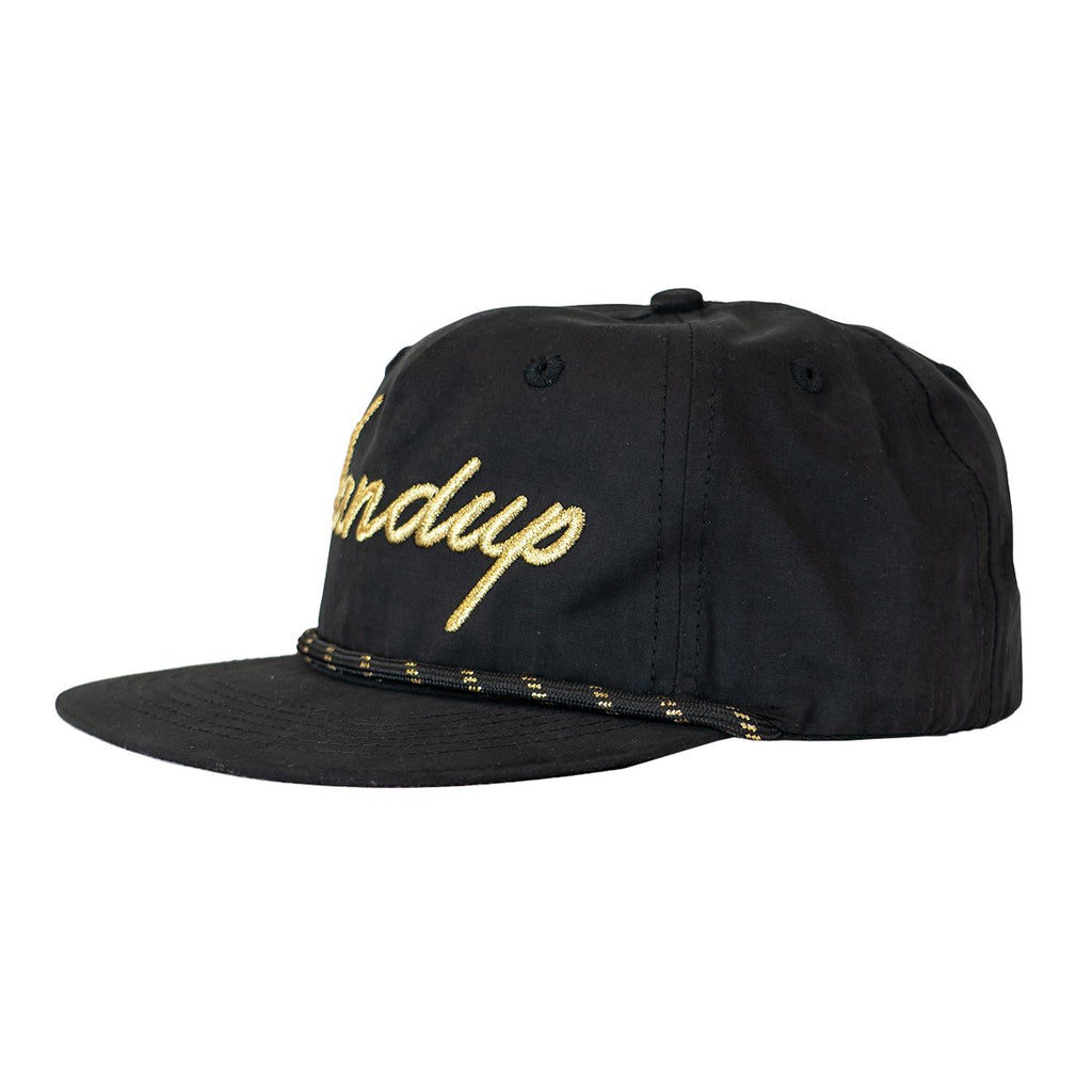 Pinch Front Rope Hat - Gold Script - UrbanCycling.com