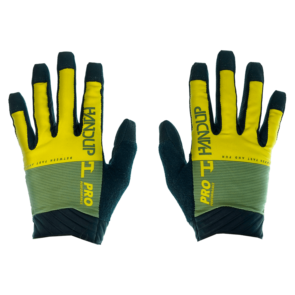 Pro Performance Glove - Olive/ Hi Viz Yellow - UrbanCycling.com