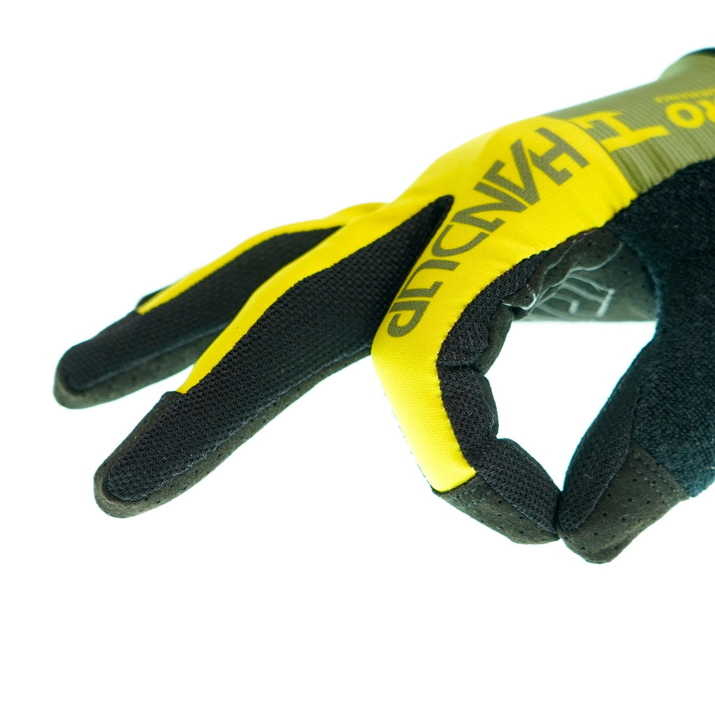 Pro Performance Glove - Olive/ Hi Viz Yellow - UrbanCycling.com