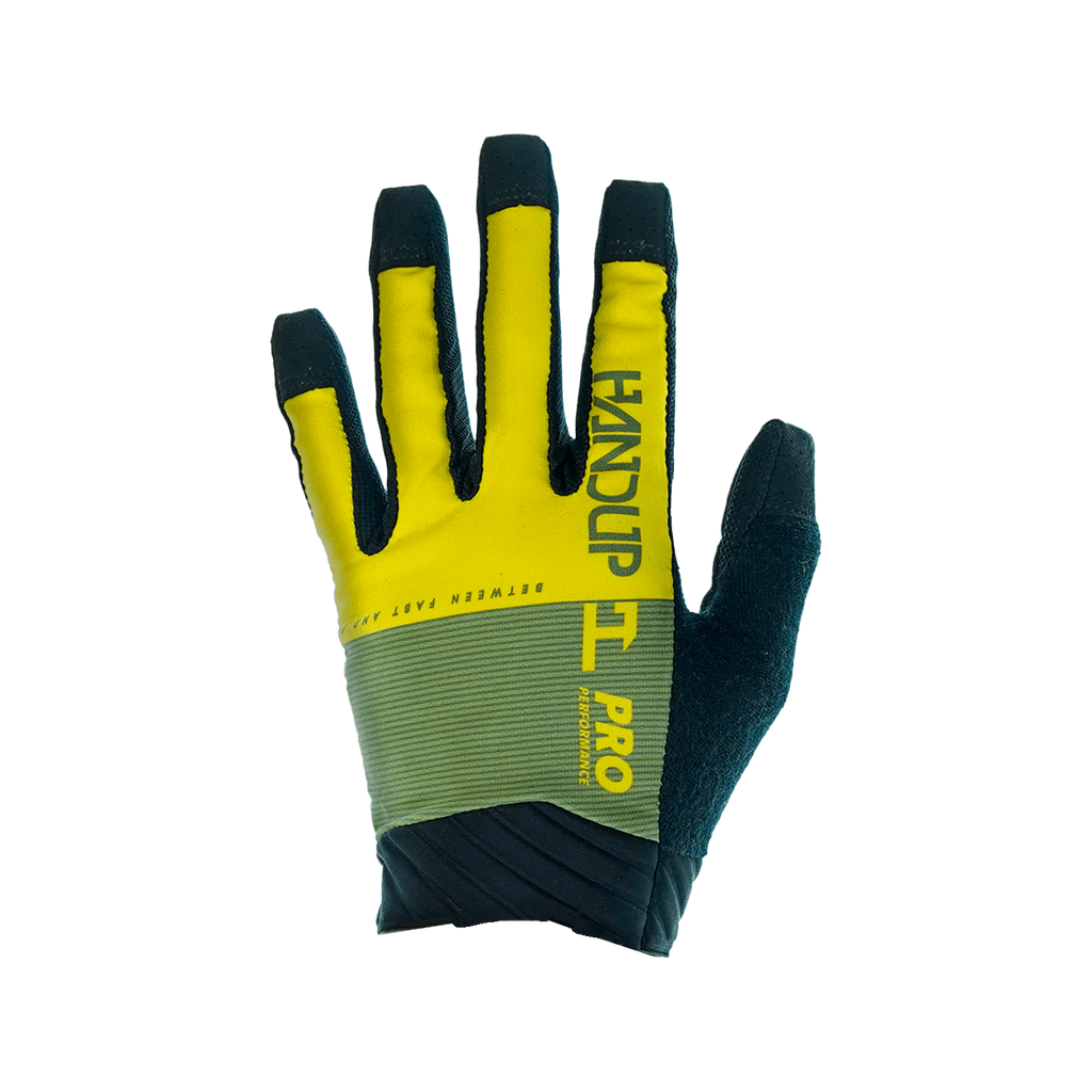 Pro Performance Glove - Olive/ Hi Viz Yellow - UrbanCycling.com