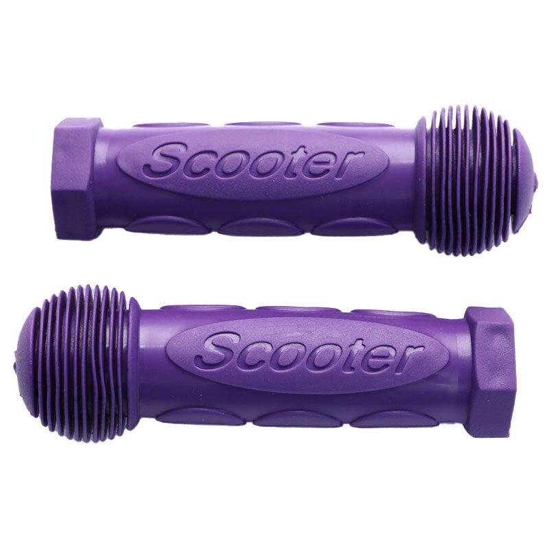 Purple Children Kid Kids Bike Bicycle Tricycle Skateboard Scooter Rubber Grip Handle Handlebar Grips Anti - skid Bike Security Grips With Impact Protection For Balance Bikes Scooters And Children Bicycle Handlebars - UrbanCycling.com