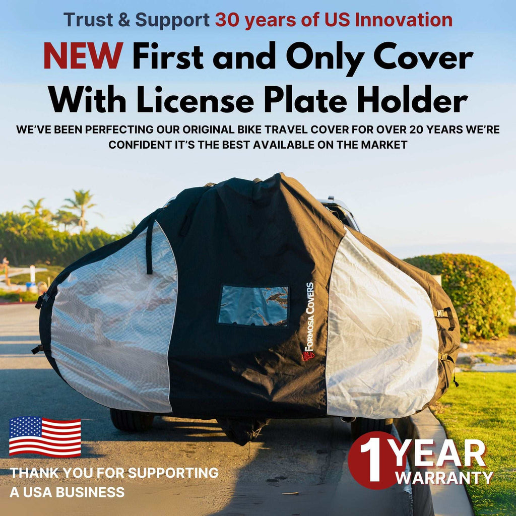 Quad Bike Rack Cover For Transport (Fits 3 - 4 Bikes) Extra Large Translucent Ends - UrbanCycling.com