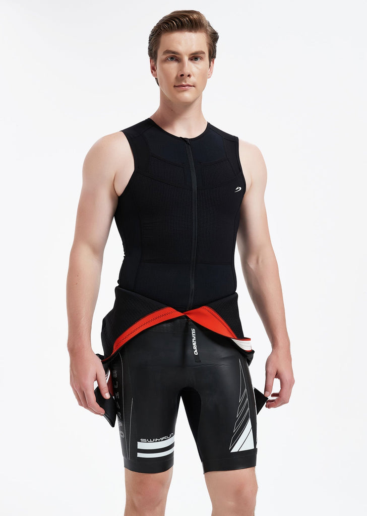 Quokka Men's Thermal Full - Zip Swimrun Vest - UrbanCycling.com