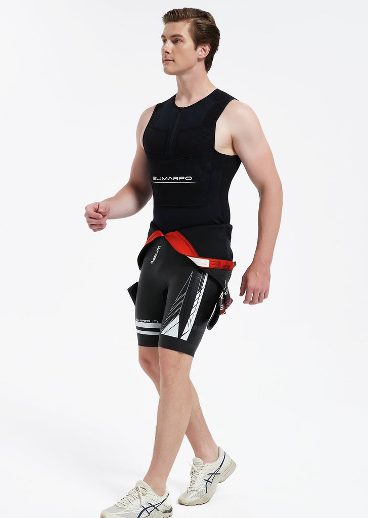 Quokka Men's Thermal Half - Zip Swimrun Vest - UrbanCycling.com
