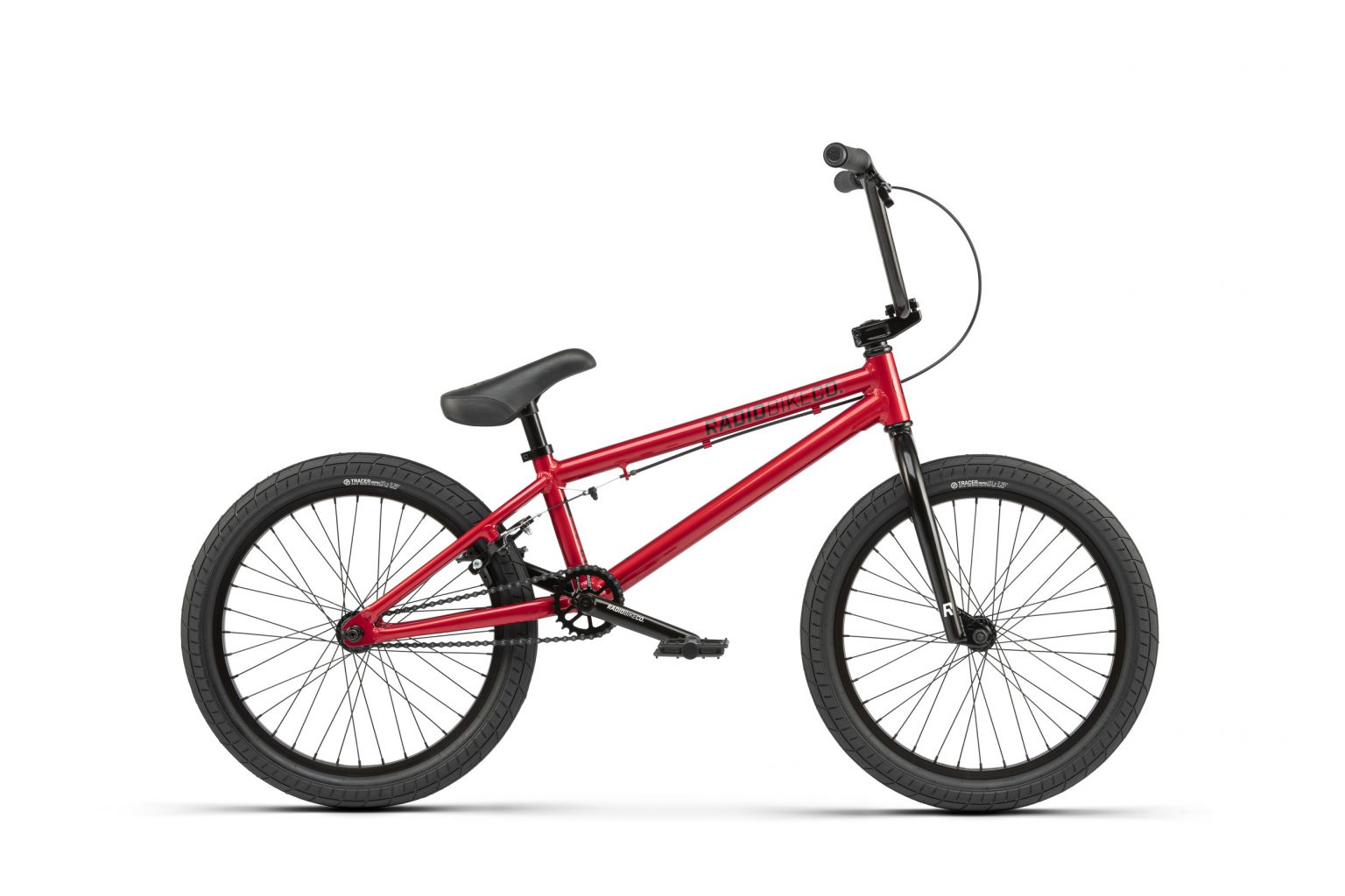 red bmx bicycle Radio 2021 Dice 20″ Complete BMX Bike