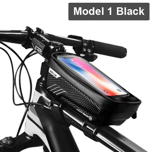 Rainproof Bicycle Bag Frame Front Top Tube Cycling Bag Reflective 6.5in Phone Case Touchscreen Bag Bike Accessories Bike Phone Bag Bicycle Bag Front Frame Pouch Top Tube Pouch Waterproof Bike Holder Accessories Bag Mount Handlebar Cell Phone - UrbanCycling.com