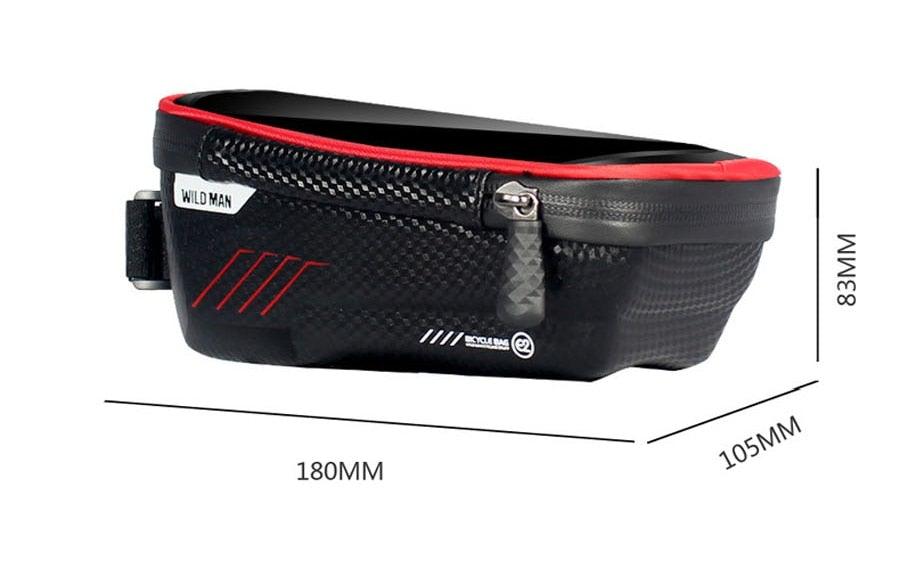 Rainproof Bicycle Bag Frame Front Top Tube Cycling Bag Reflective 6.5in Phone Case Touchscreen Bag Bike Accessories Bike Phone Bag Bicycle Bag Front Frame Pouch Top Tube Pouch Waterproof Bike Holder Accessories Bag Mount Handlebar Cell Phone - UrbanCycling.com
