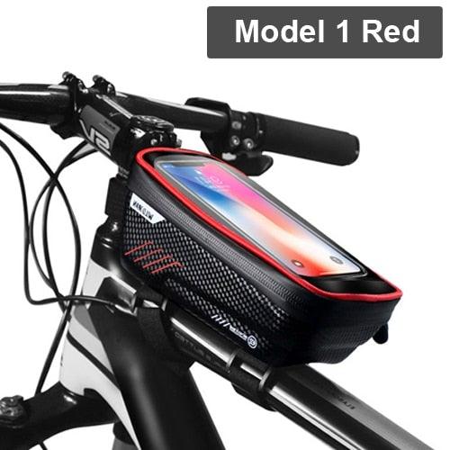 Rainproof Bicycle Bag Frame Front Top Tube Cycling Bag Reflective 6.5in Phone Case Touchscreen Bag Bike Accessories Bike Phone Bag Bicycle Bag Front Frame Pouch Top Tube Pouch Waterproof Bike Holder Accessories Bag Mount Handlebar Cell Phone - UrbanCycling.com