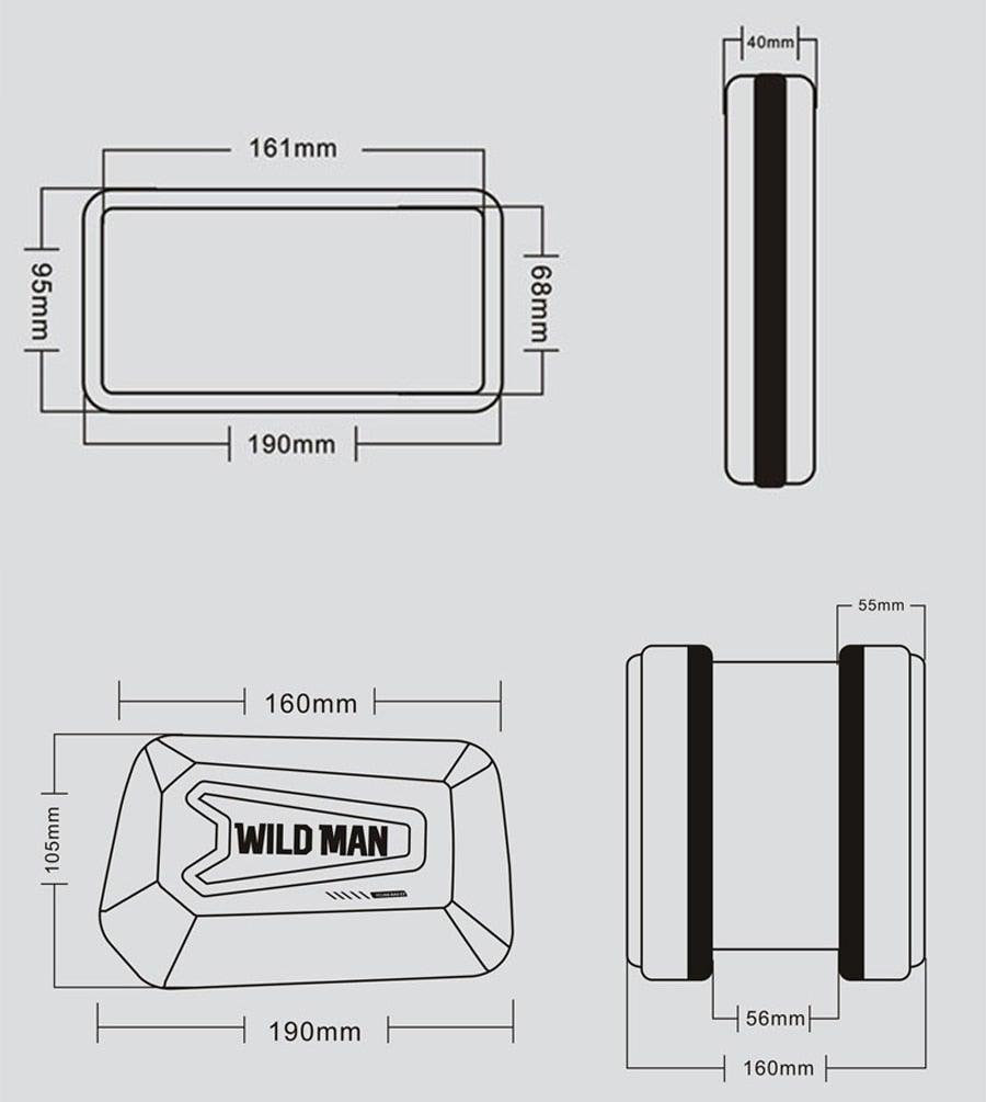 Rainproof Bicycle Bag Frame Front Top Tube Cycling Bag Reflective 6.5in Phone Case Touchscreen Bag Bike Accessories Bike Phone Bag Bicycle Bag Front Frame Pouch Top Tube Pouch Waterproof Bike Holder Accessories Bag Mount Handlebar Cell Phone - UrbanCycling.com