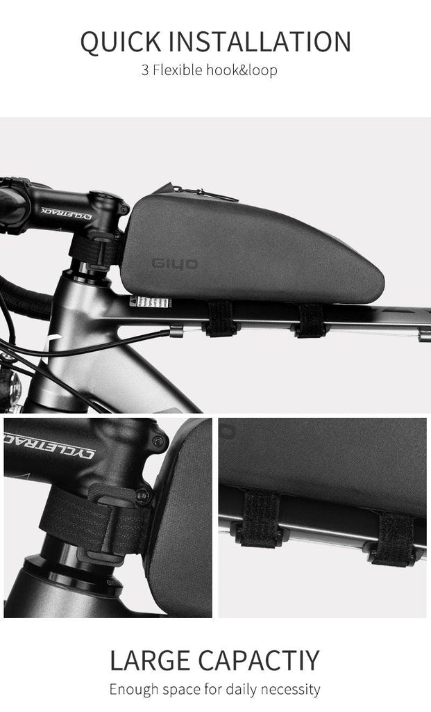 Rainproof Bicycle Bag Front Frame Bike Tube Bag Mountain Road Bike Triangle Bags Panniers Cycling Carrier Bag For Bicycle Bike Top Tube Bag Bicycle Front Frame Bag Waterproof Bike Pouch Pack Bike Phone Bag Cycling Accessories Pouch For Mountain Road Bike - UrbanCycling.com