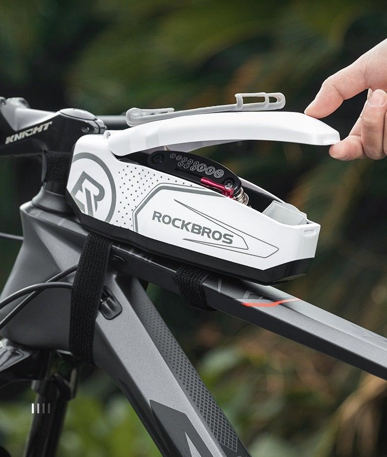 Rainproof Bike Bag For 4 - 6.5' Front Phone Bag Special PC Hard Shell With Free Rain Cover Motorcycle Bike Accessories Bike Phone Bag Bike Pouch Top Tube Bag Bicycle Front Frame Bag Waterproof Bike Accessories Bag Phone Holder Compatible With Smartphones - UrbanCycling.com