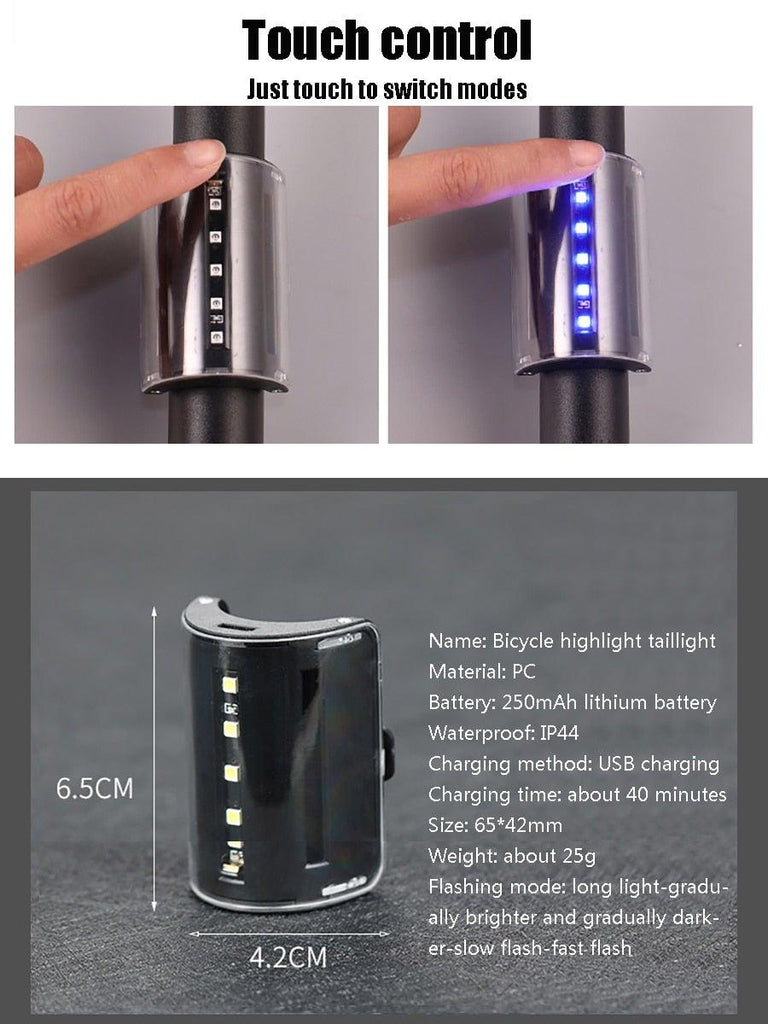 Rear Lamp Smart Bike Wireless Remote Turn Signal Lights Bicycle LED Taillight Personal Bicycle LED Rechargeable USB Bicycle Tail Light Wireless Remote Control Back Bike Light For Night Riding Safety Warning Cycling Lights - UrbanCycling.com