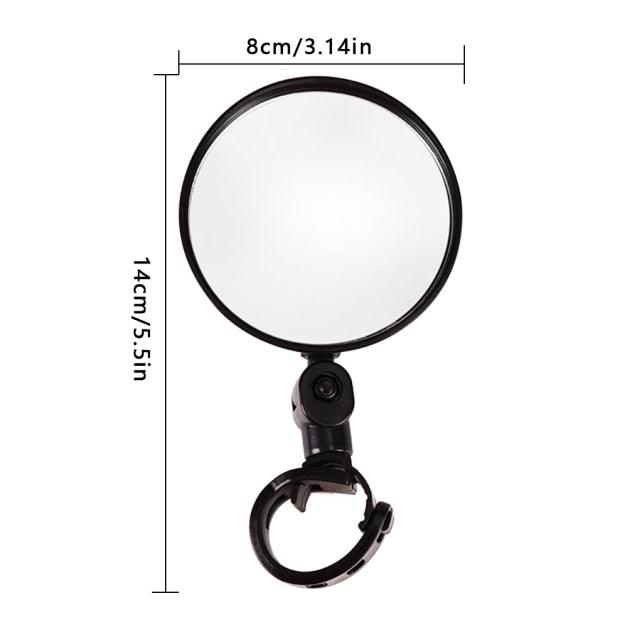 Rearview Mirror Bicycle Handlebar Mounted Convex Rear View Mirror Adjustable Rotatable Handlebar Mounted Plastic Reflector Handlebar For Mountain Road Bike Off Road Bike Fixed Gear Bike Handlebars Mirrors - UrbanCycling.com