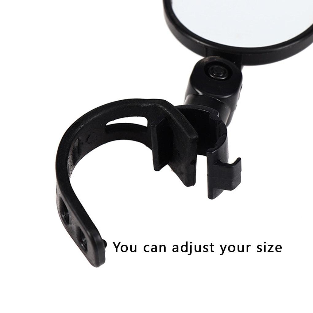 Rearview Mirror Bicycle Handlebar Mounted Convex Rear View Mirror Adjustable Rotatable Handlebar Mounted Plastic Reflector Handlebar For Mountain Road Bike Off Road Bike Fixed Gear Bike Handlebars Mirrors - UrbanCycling.com