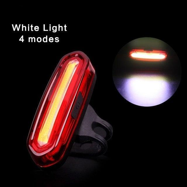 Rechargeable LED USB Mountain Bike Tail Light Taillight Safety Warning Bicycle Rear Light Bicycle Lamp Red High Intensity Rear LED Accessories Fits On Any Road Bikes Helmets - UrbanCycling.com