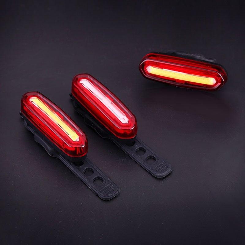 Rechargeable LED USB Mountain Bike Tail Light Taillight Safety Warning Bicycle Rear Light Bicycle Lamp Red High Intensity Rear LED Accessories Fits On Any Road Bikes Helmets - UrbanCycling.com