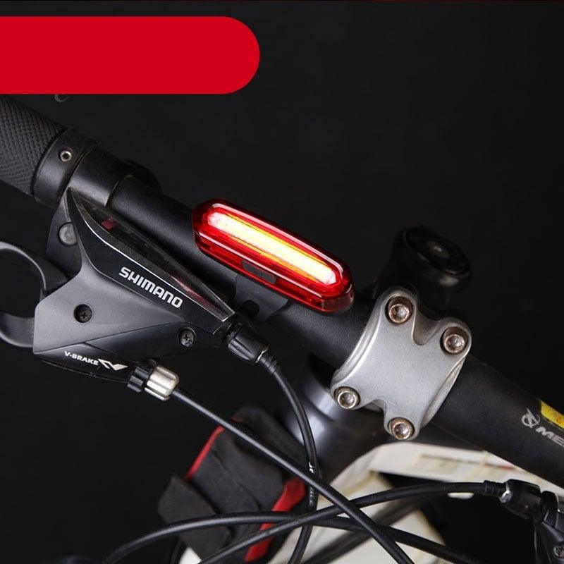 Rechargeable LED USB Mountain Bike Tail Light Taillight Safety Warning Bicycle Rear Light Bicycle Lamp Red High Intensity Rear LED Accessories Fits On Any Road Bikes Helmets - UrbanCycling.com