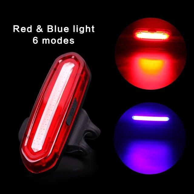 Rechargeable LED USB Mountain Bike Tail Light Taillight Safety Warning Bicycle Rear Light Bicycle Lamp Red High Intensity Rear LED Accessories Fits On Any Road Bikes Helmets - UrbanCycling.com
