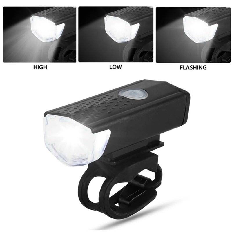 Rechargeable USB Bike Light Bicycle Front Rear Back Taillight Cycling Headlight Bicycle Lamp Flashlight Powerful Front And Back Lights Bicycle Accessories For Night Riding Cycling Safety Best Headlight With USB Tail - UrbanCycling.com