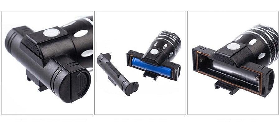 Rotatable Bicycle Light 800 Lumen Led Bike Headlight Zoom USB Rechargeable Aluminum Alloy Bike Lights Front And Back Powerful USB Rechargeable Bicycle Light Waterproof Bike Headlight Taillight 5000mAh - UrbanCycling.com