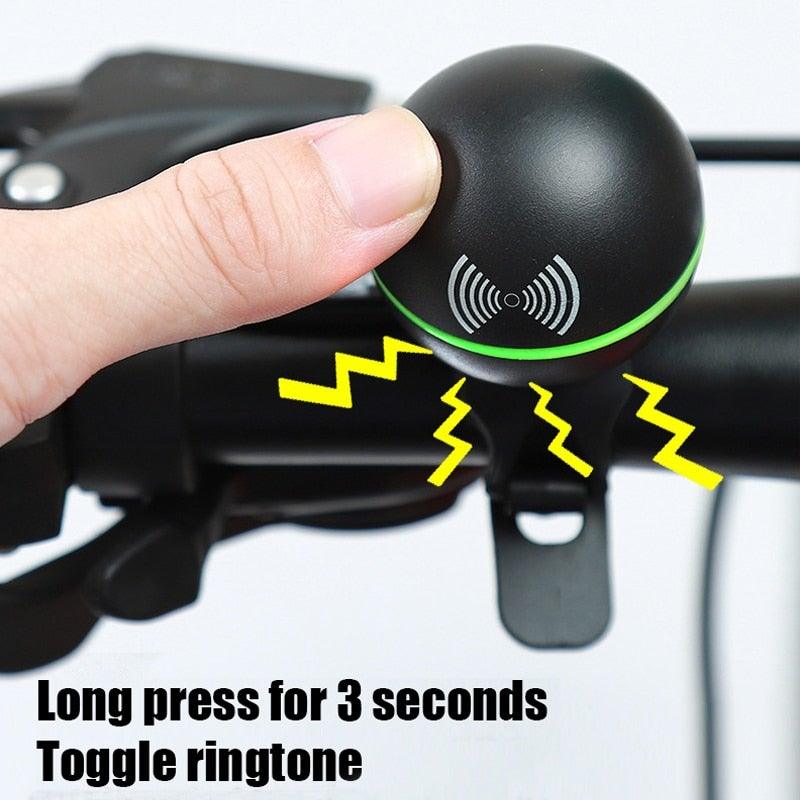 Round Modern Bicycle Bell Electric Bike Horn Loud 130db Sound Signal 3 Ringtones Little Black Ball Water Proof Accessories 3 Sound Modes Loud Horn Waterproof Bicycle Bell For Handlebar Bicycle Horn - UrbanCycling.com