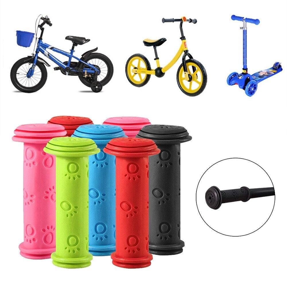 Rubber Bike Bicycle Handle Bar Grips Tricycle Scooter Handlebar For Kids Child Colorful Non - Slip Cycling Handlebar Grips New Kids Bike Security Grips With Impact Protection For Balance Bikes - UrbanCycling.com