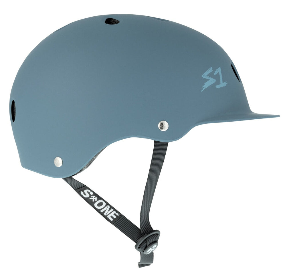 S1 Lifer Brim Helmet - Deep Blue Matte/Undialed LIT Collaboration - UrbanCycling.com