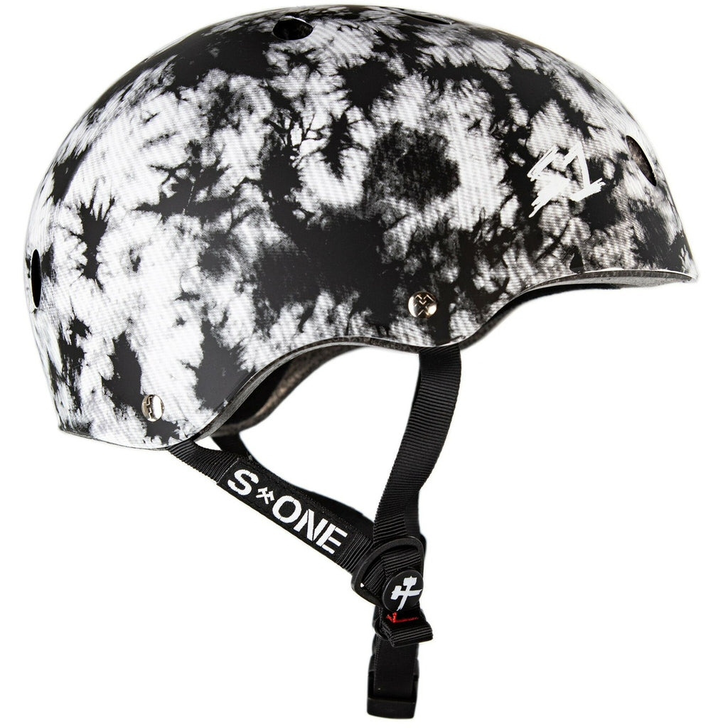 S1 Lifer Helmet - Black and White Tie - Dye Matte - UrbanCycling.com