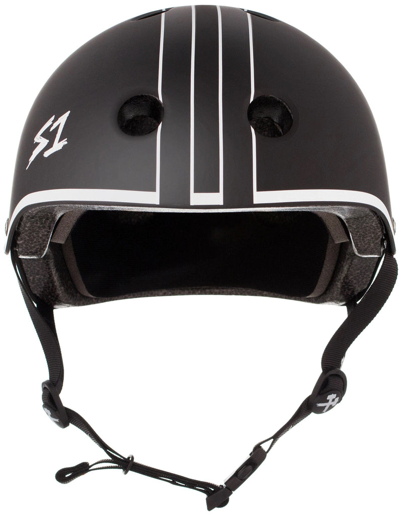 S1 Lifer Helmet - Black Matte/White Outline - UrbanCycling.com