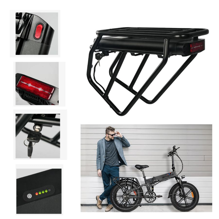 Secondary Battery Rear Rack Upgrade (13Ah) - UrbanCycling.com