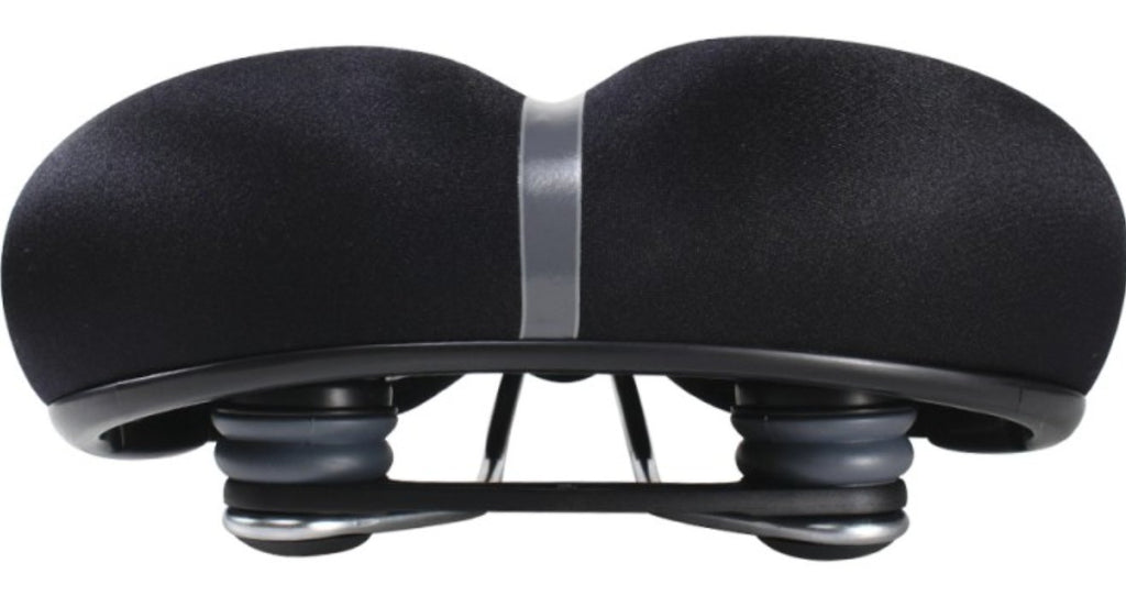 Serfas EG - 8966E E - GEL® Cruiser Elastomer Rear Suspension Saddle w/ Lycra Cover - UrbanCycling.com