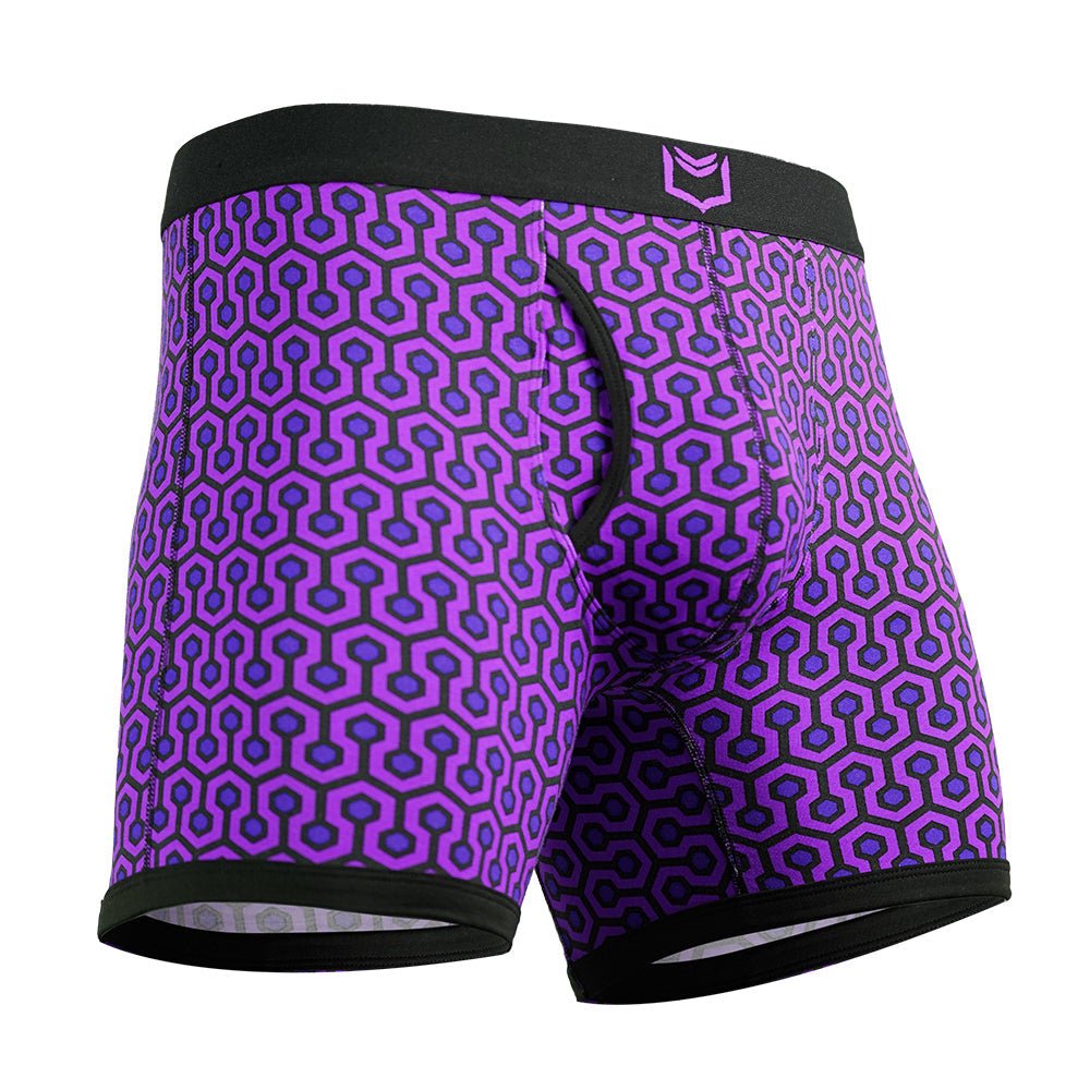 SHEATH 4.0 Bamboo Hexagon Men's Dual Pouch Boxer Brief - UrbanCycling.com