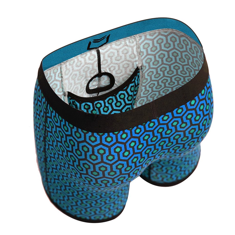 SHEATH 4.0 Bamboo Hexagon Men's Dual Pouch Boxer Brief - UrbanCycling.com