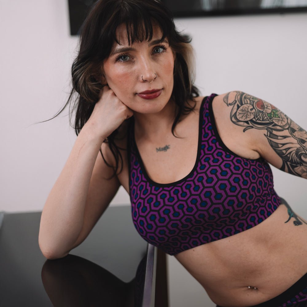 SHEATH Bamboo Hexagon Padded Comfort Bralette - UrbanCycling.com