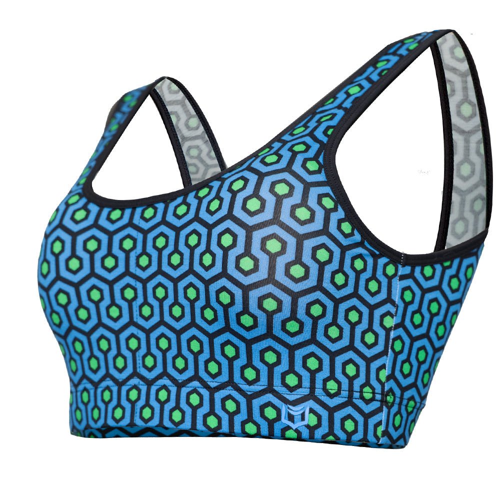 SHEATH Bamboo Hexagon Padded Comfort Bralette - UrbanCycling.com