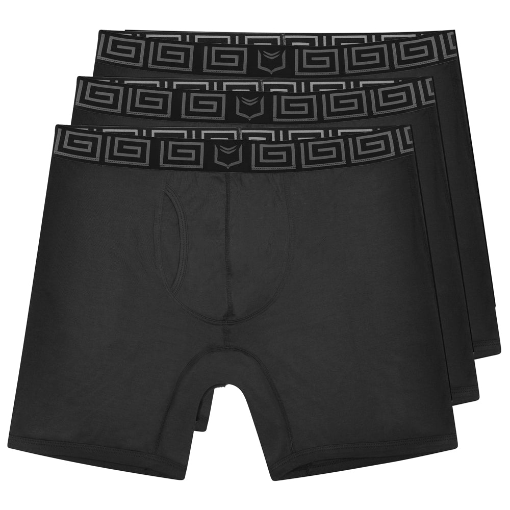 SHEATH V Bamboo Men's 8" Sports Performance Boxer Brief 3 Pack - UrbanCycling.com
