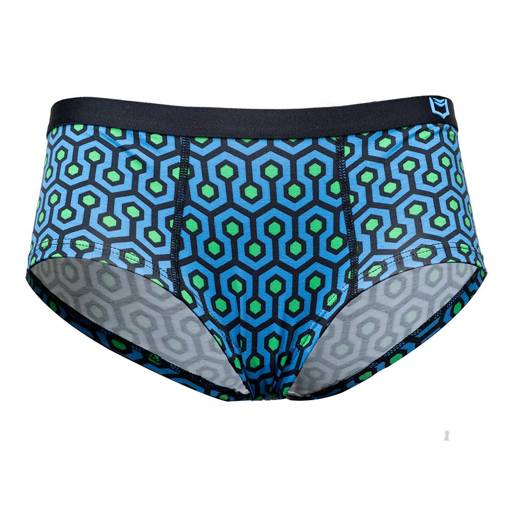 SHEATH Women's Bamboo Hexagon Cheeky Boyshorts - UrbanCycling.com