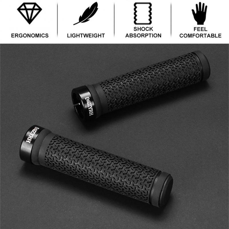 Shock Absorption Mountain Road Cycling Bike Bicycle Handlebar Cover Grips Smooth Soft Rubber Anti - slip Handle Grip Lock Bar End Premium Bike Handlebar Grips Single Lock - on Bike Grips Professional Mountain Bicycle Handlebar Locking Grips - UrbanCycling.com