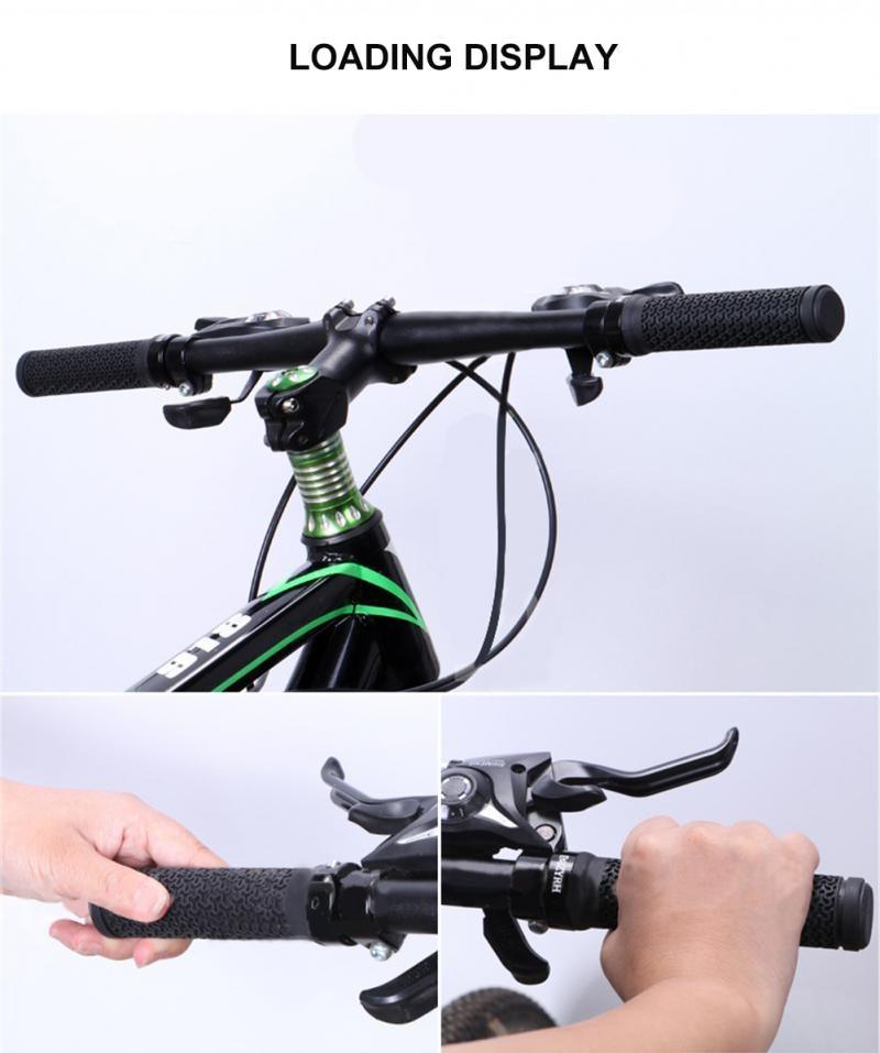 Shock Absorption Mountain Road Cycling Bike Bicycle Handlebar Cover Grips Smooth Soft Rubber Anti - slip Handle Grip Lock Bar End Premium Bike Handlebar Grips Single Lock - on Bike Grips Professional Mountain Bicycle Handlebar Locking Grips - UrbanCycling.com