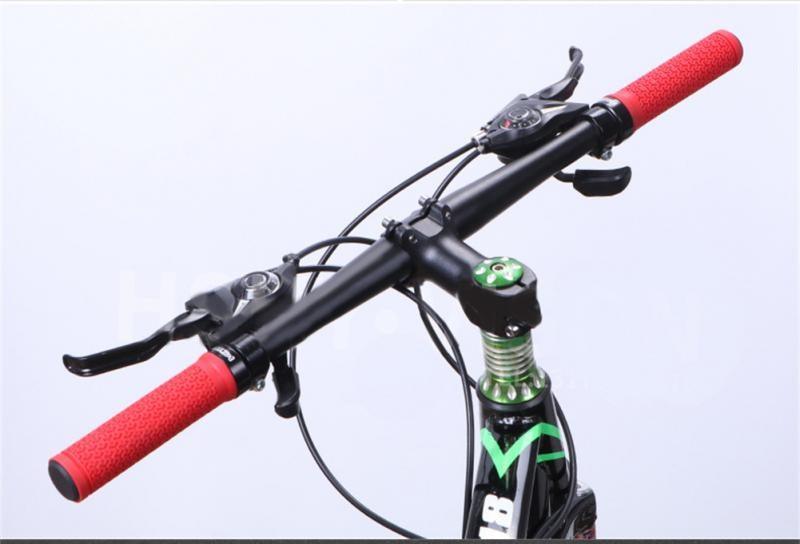 Shock Absorption Mountain Road Cycling Bike Bicycle Handlebar Cover Grips Smooth Soft Rubber Anti - slip Handle Grip Lock Bar End Premium Bike Handlebar Grips Single Lock - on Bike Grips Professional Mountain Bicycle Handlebar Locking Grips - UrbanCycling.com